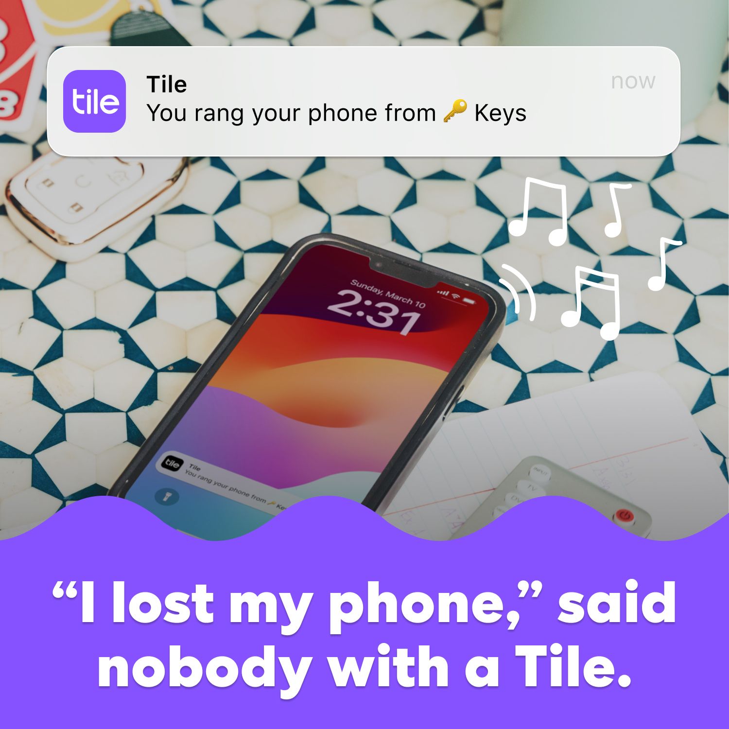 Tile Sticker 2024 Black Bluetooth tracker - British product