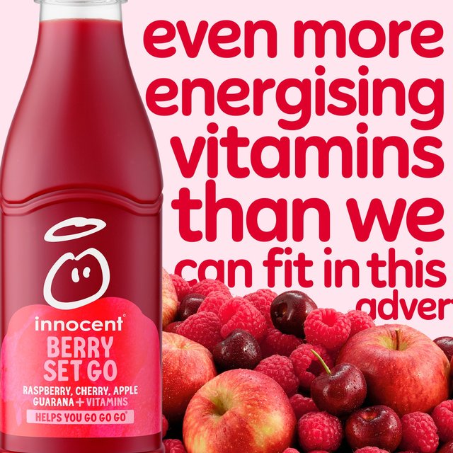 Innocent Plus Raspberry & Cherry with Vitamins   750ml GOODS M&S   