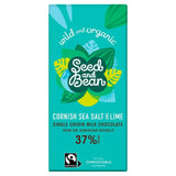 Seed & Bean Organic Milk Chocolate Bar Sea Salt & Tropical Lime   85g GOODS M&S   