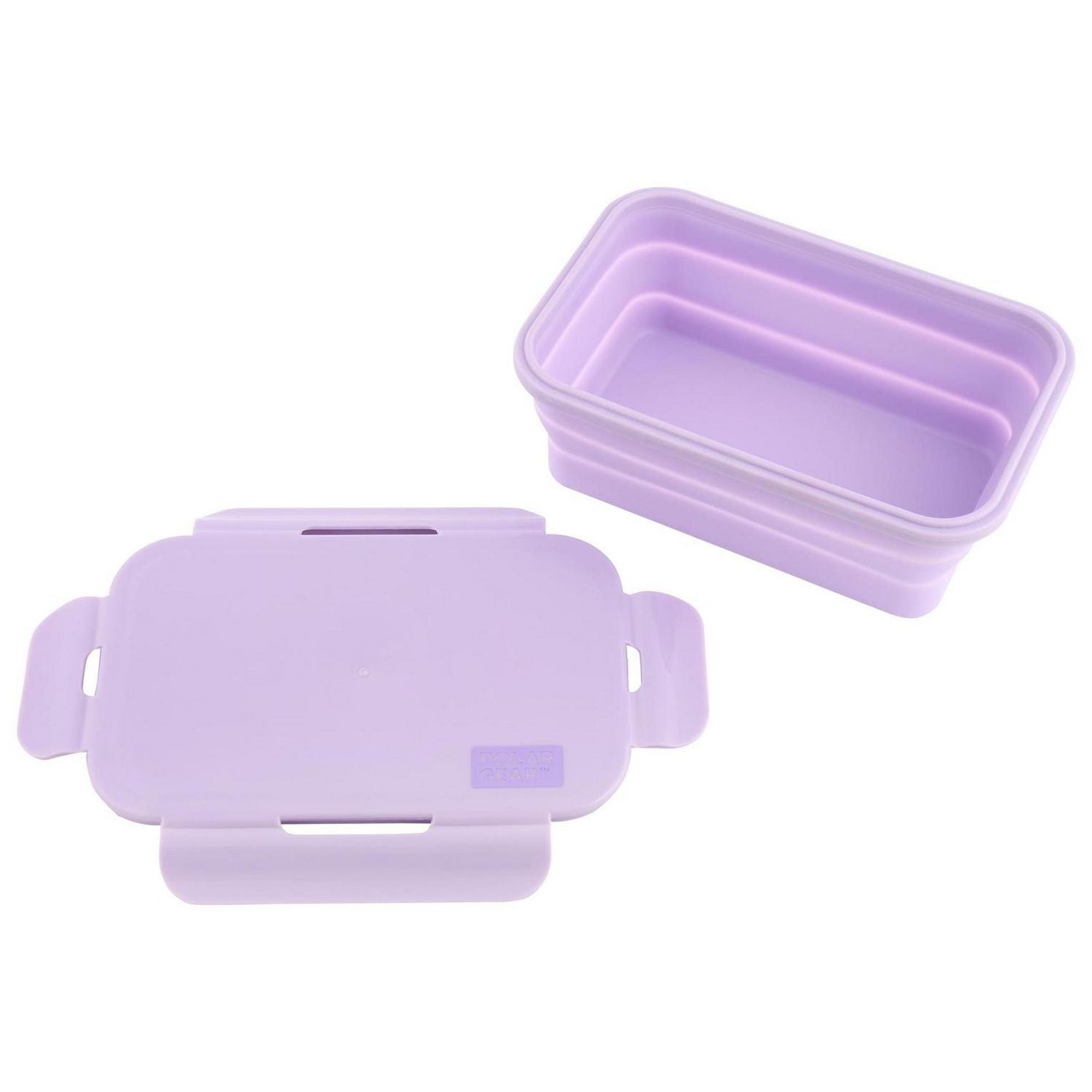 Polar Gear collapsible lunch box in lilac (British brand)