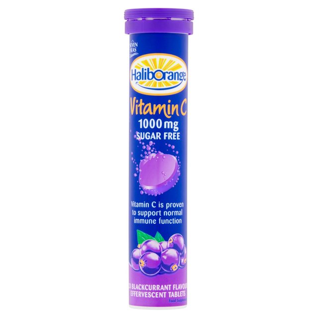 Haliborange Vitamin C Blackcurrant Effervescent Tablets 1000mg 12yrs+    20 per pack GOODS M&S   