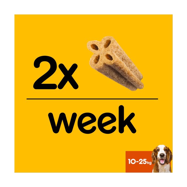 Pedigree Dentastix Advanced Medium Dog Treat Chicken Dental Chew   80g GOODS M&S   