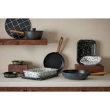 Habitat stoneware tapas dishes black khaki set - British product