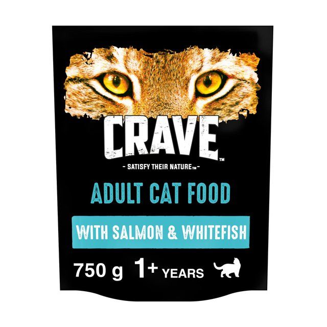 Crave Natural Grain Free Adult Dry Cat Food Salmon & Whitefish    750g GOODS M&S   