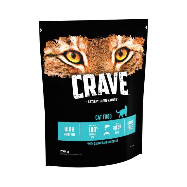 Crave Natural Grain Free Adult Dry Cat Food Salmon & Whitefish    750g GOODS M&S   