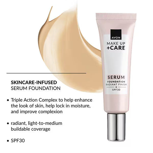 Avon Skin Perfecting Serum Foundation Light Ivory - British product