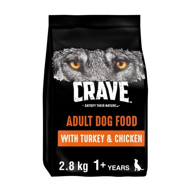 Crave Natural Grain Free Adult Complete Dry Dog Food Turkey & Chicken    2.8kg GOODS M&S   