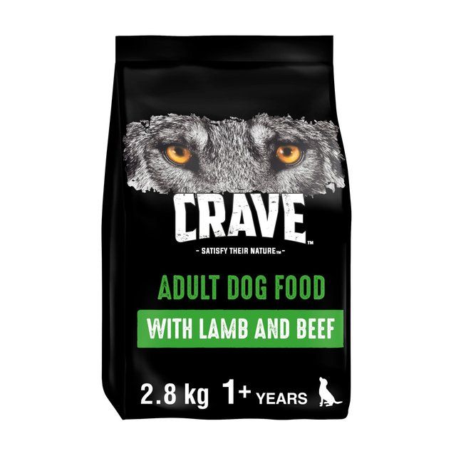 Crave Natural Grain Free Adult Complete Dry Dog Food Lamb & Beef    2.8kg GOODS M&S   