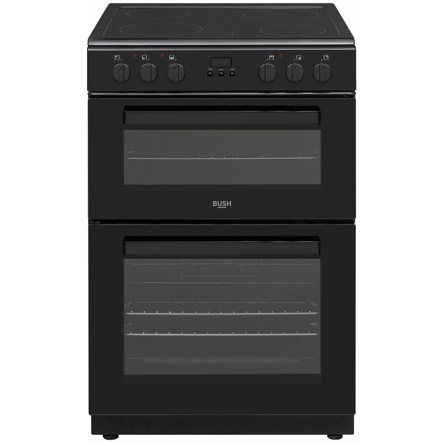 Bush double oven electric cooker black 60cm - British product