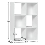 Argos Home 6 Cube Storage Unit in Grey, UK version