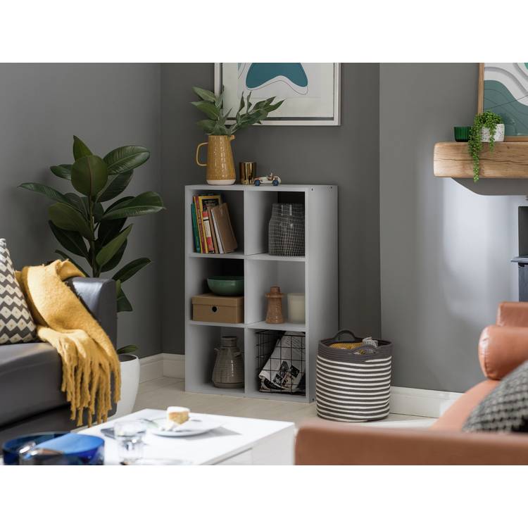 Argos Home 6 Cube Storage Unit in Grey, UK version