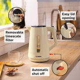 Bosch MyMoment kettle cream 1.7L (British brand)