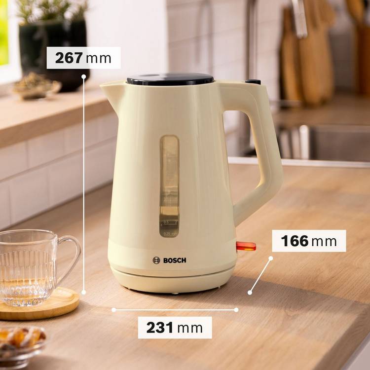 Bosch MyMoment kettle cream 1.7L (British brand)