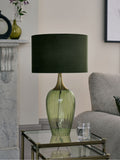 Hampton green table lamp 60cm, imported from the UK