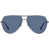 Polaroid PLD 2145 grey metal frame sunglasses, imported from the UK