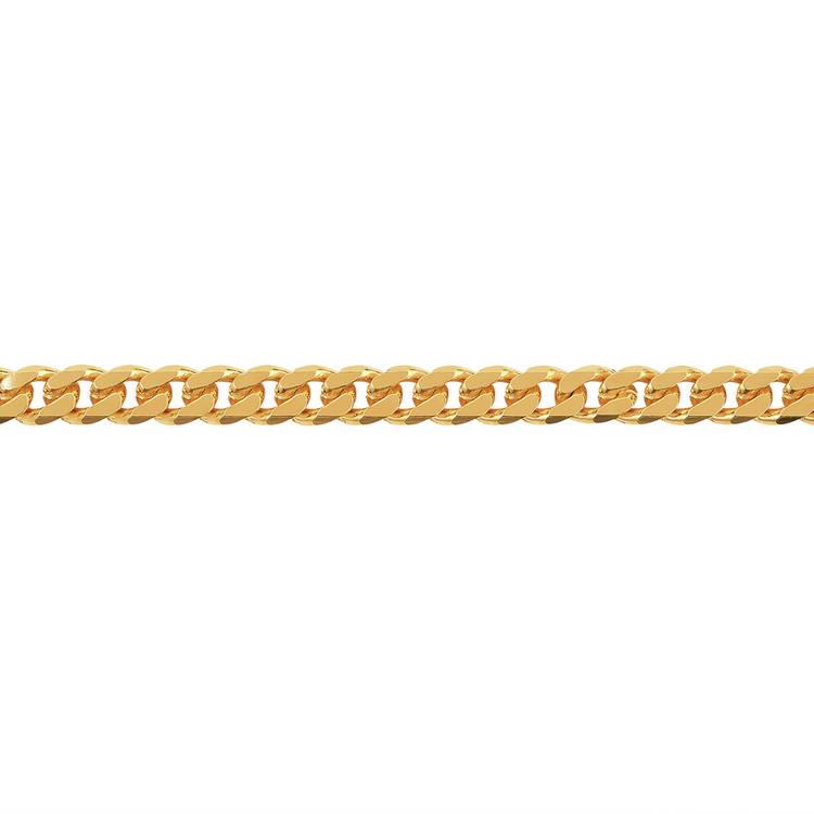 Revere 9ct gold plated sterling silver curb bracelet (British brand)