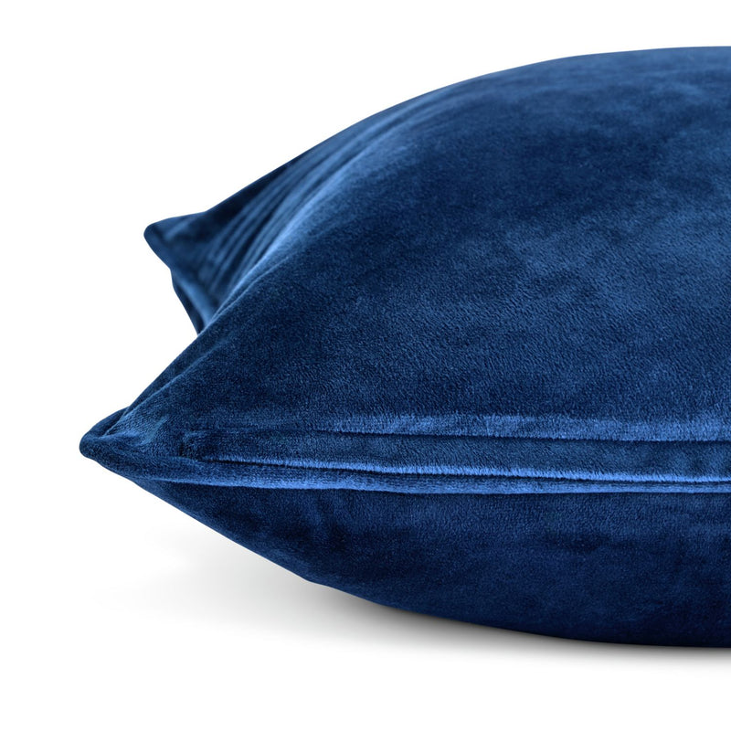 Habitat Velvet Cushion - Navy - 55x55cm