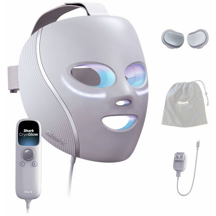 Shark CryoGlow under-eye cooling LED face mask lilac, UK version