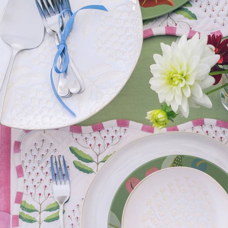 Habitat Bellis cake stand with floral motif, imported from the UK