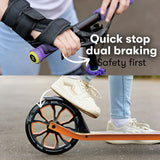 Zinc Verge Pro folding incline scooter purple orange, UK version