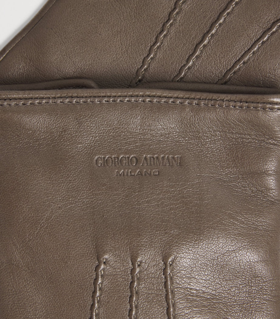 Giorgio Armani lambskin gloves with cashmere lining (British brand)