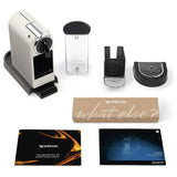 Nespresso De'Longhi CitiZ white pod coffee machine British brand