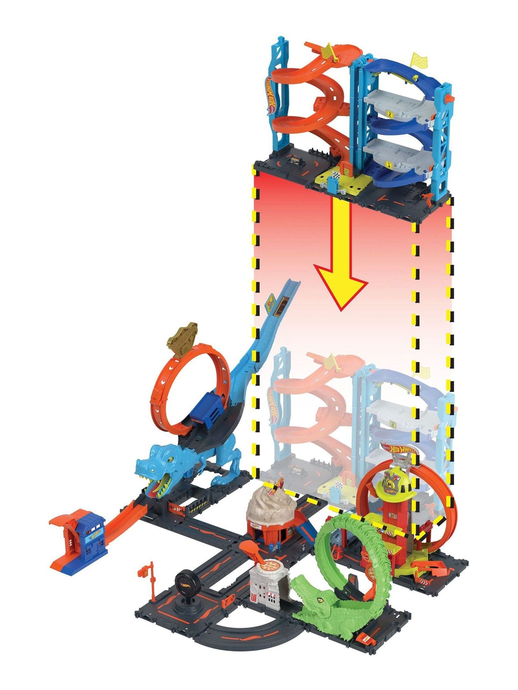 Hot Wheels Transforming Race Tower toy set - British product