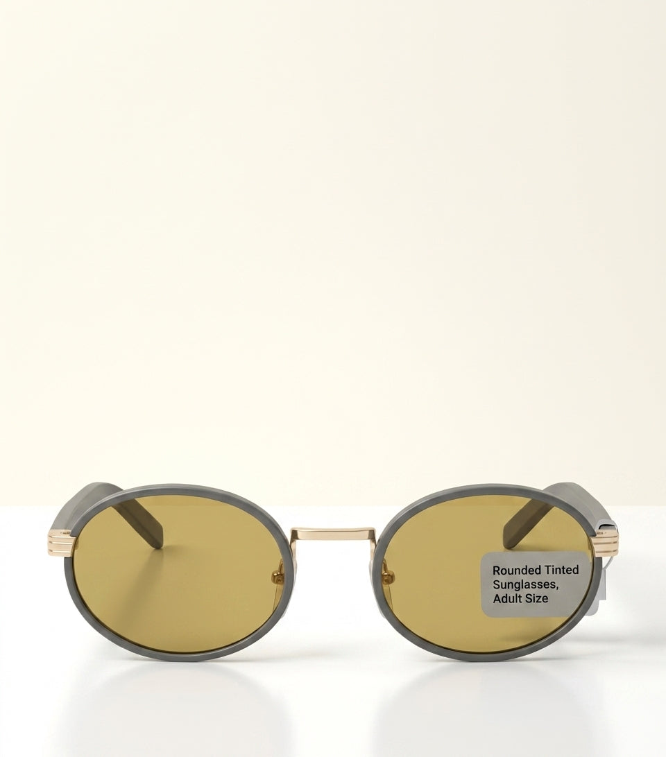 Prada metal oval sunglasses, UK version