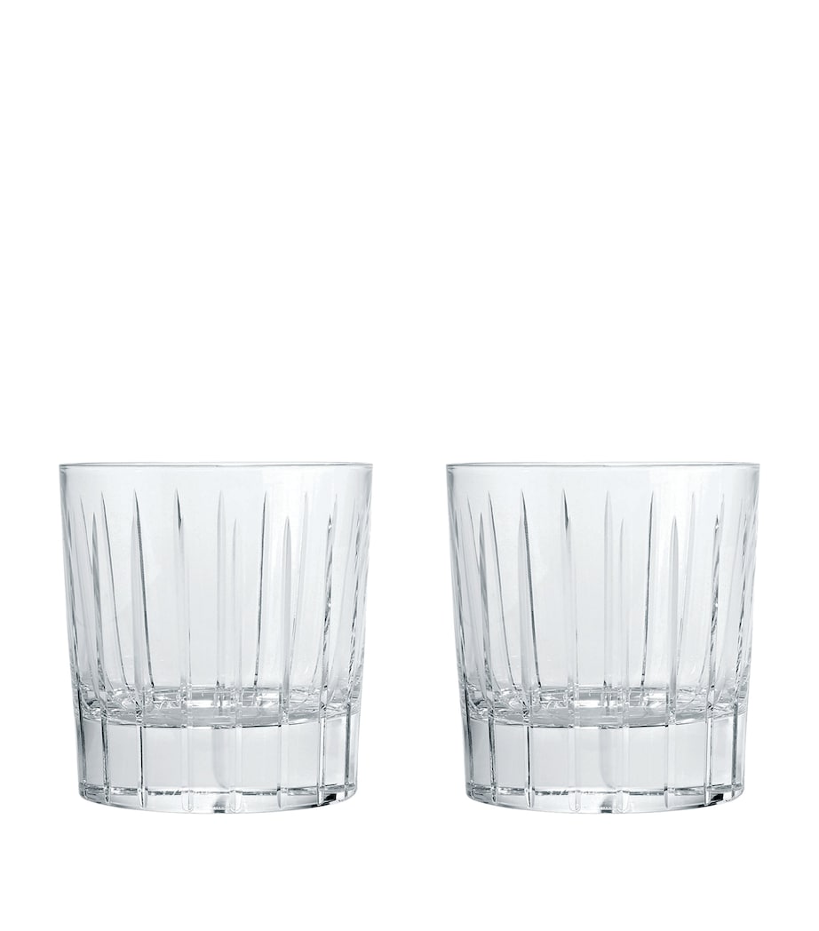 Christofle Iriana Crystal Double Old Fashioned Glasses 240ml - British product