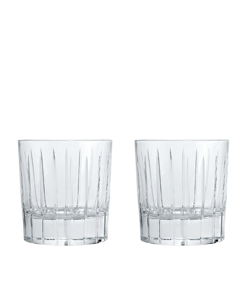 Christofle Iriana Crystal Double Old Fashioned Glasses 240ml - British product