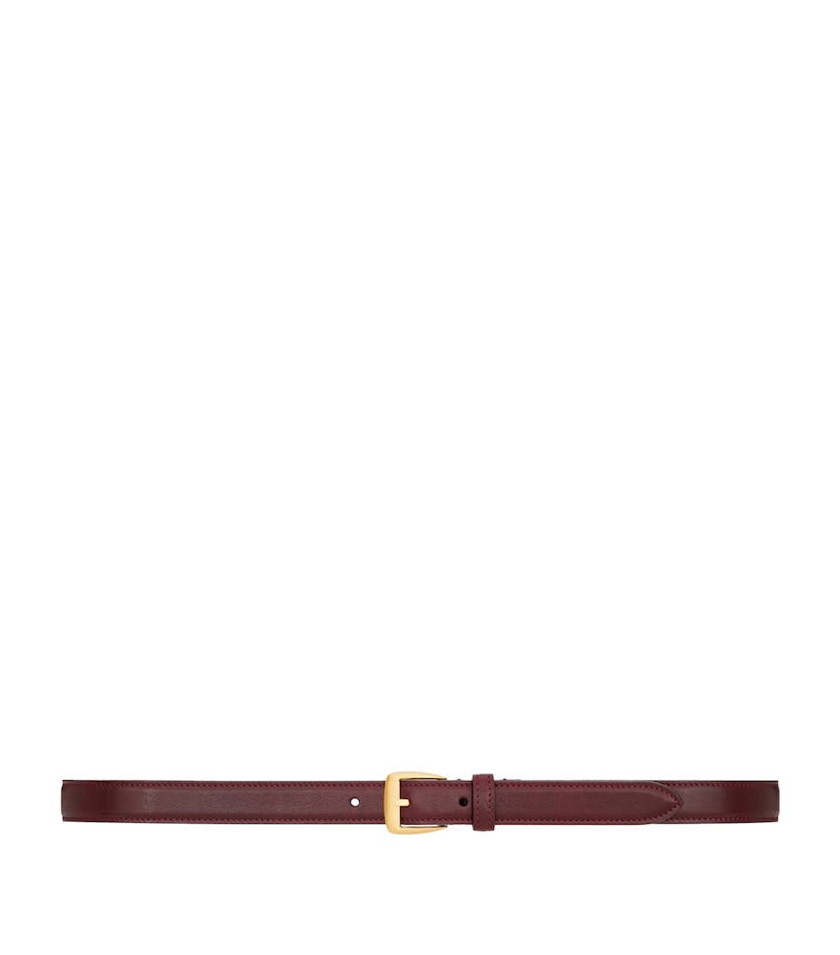 Saint Laurent leather belt trapezoid buckle calfskin - British product