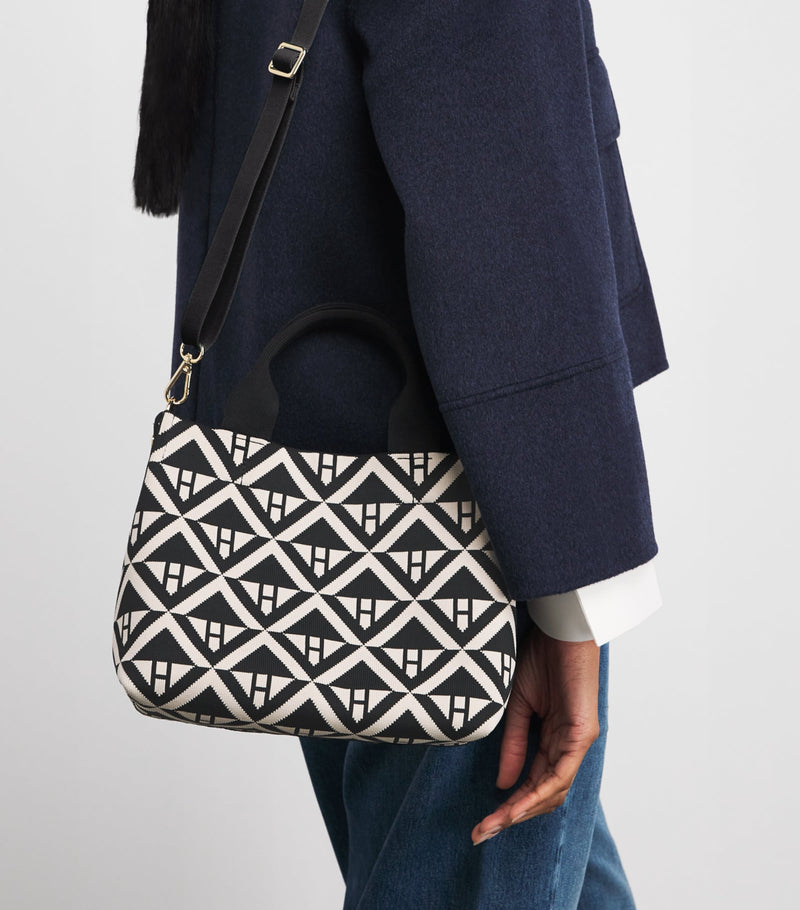 Harrods small geometric tote bag (British brand)
