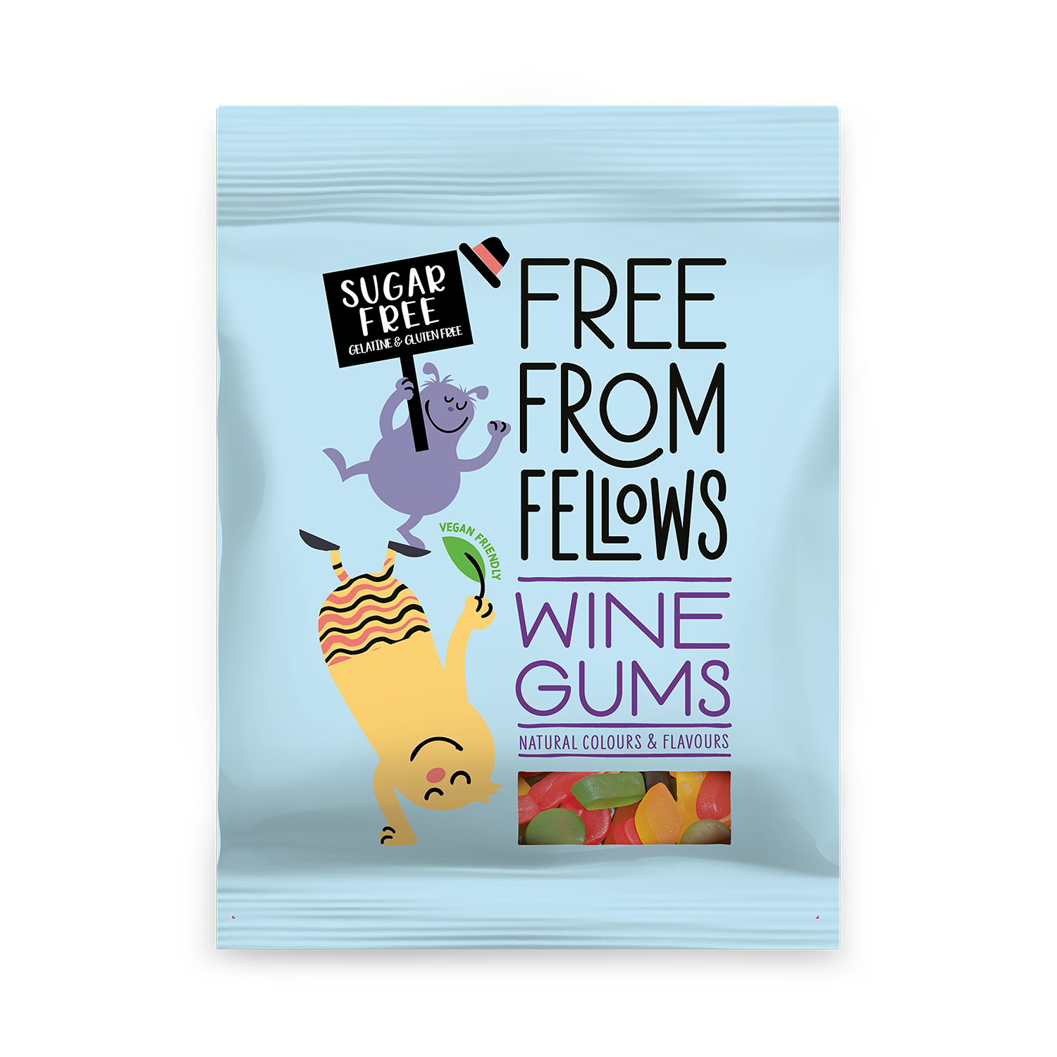 Free From Fellows Wine Gums 70g