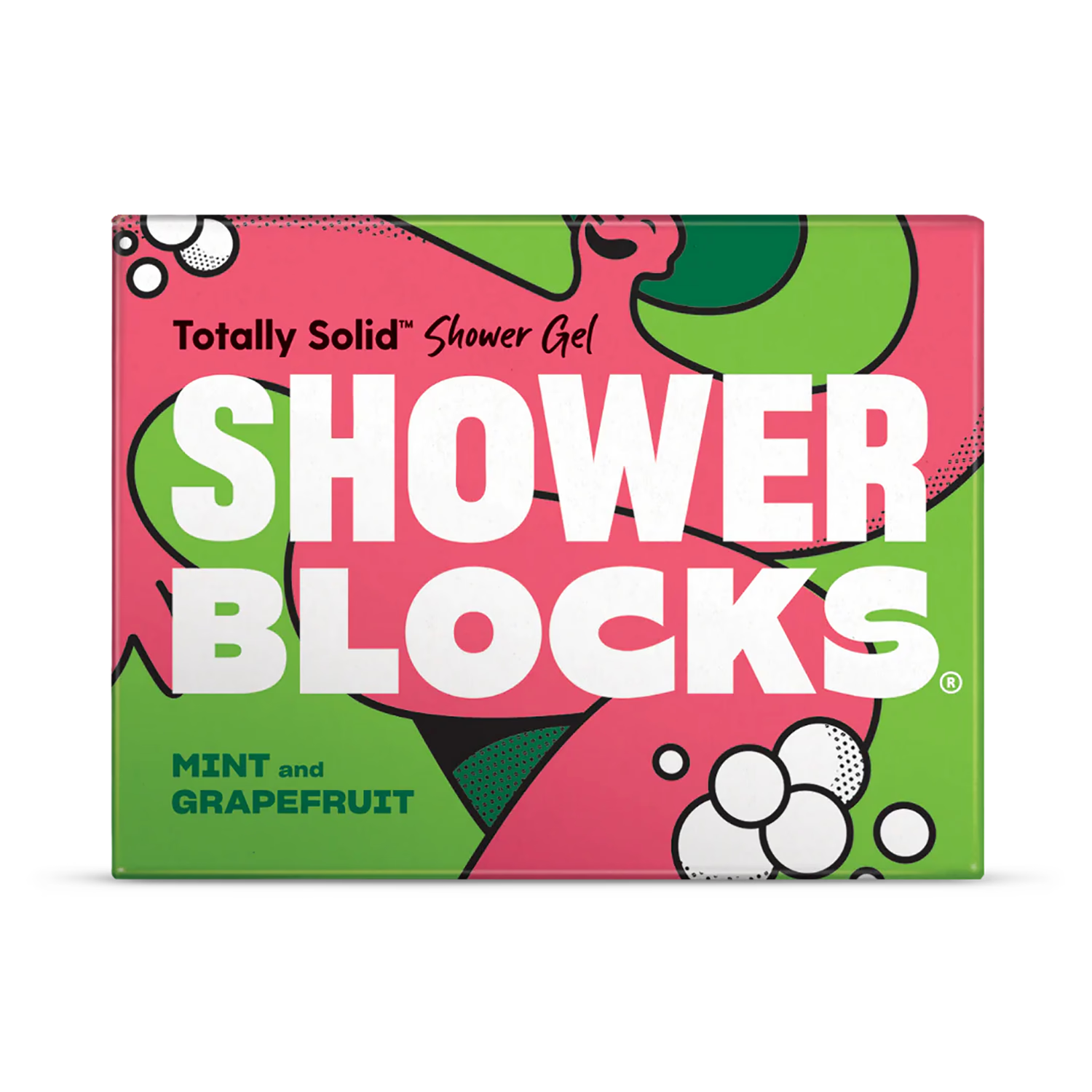 Mint and Grapefruit solid shower gel - British product
