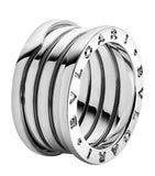 Bvlgari B.zero1 four band white gold ring, UK version