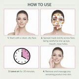 Danielle Creations mango vitamin C sheet masks 5 pack, UK version
