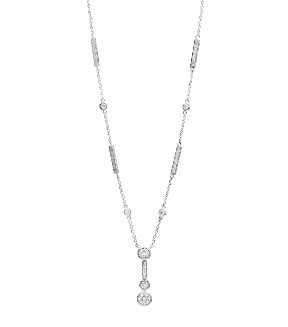 Boodles platinum diamond Waterfall necklace (British brand)