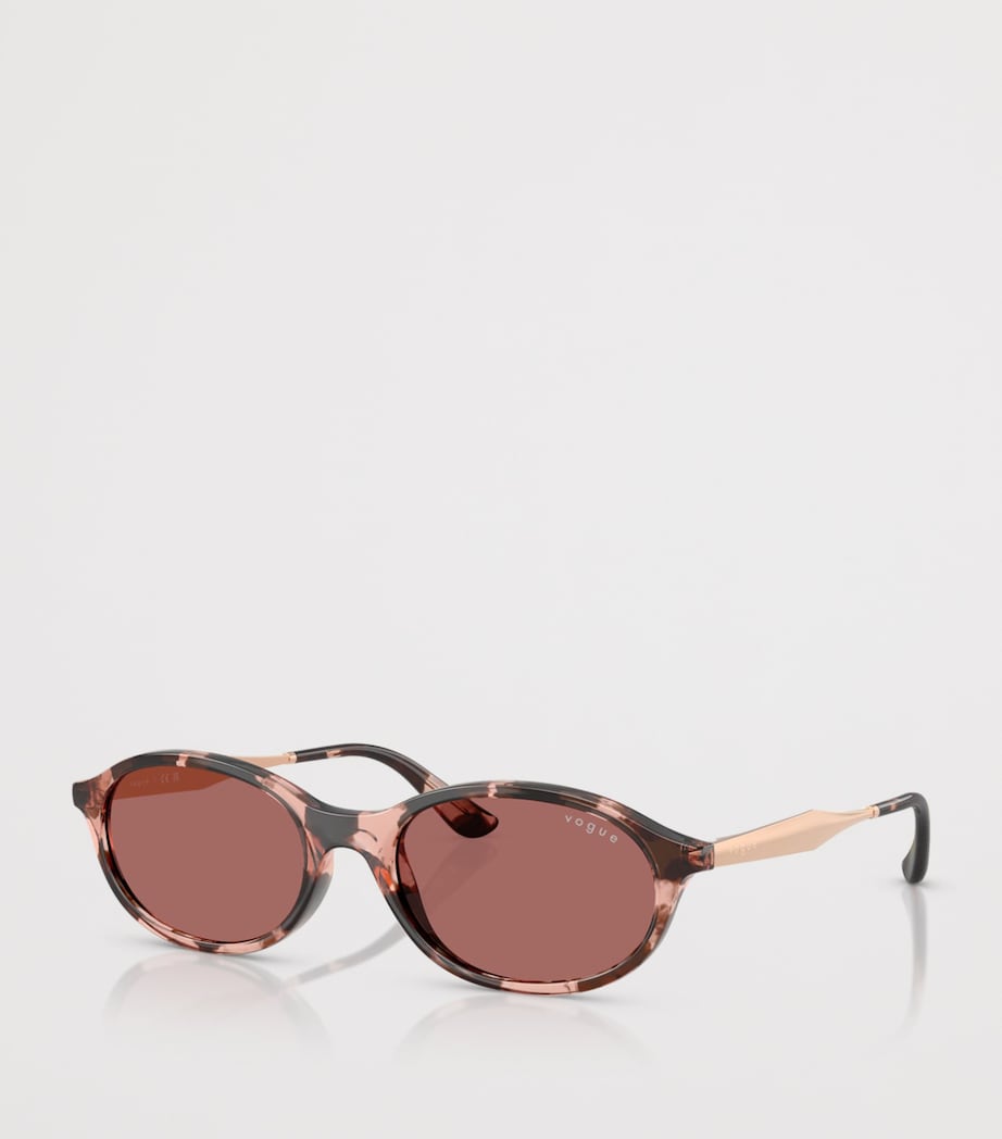 Vogue Oval Sunglasses slim oval shape coloured tint, UK version