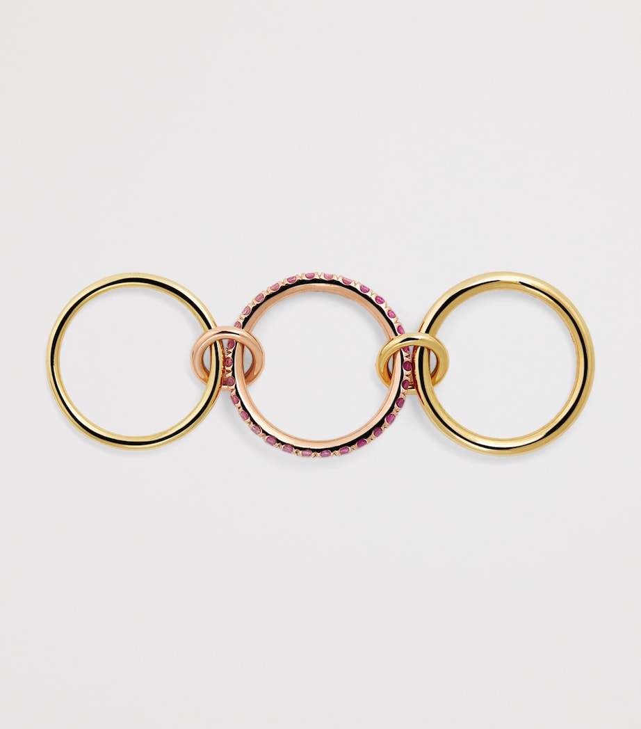 Spinelli Kilcollin Petunia ring mixed gold sapphire, UK version