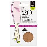 Superdrug 20 Denier Shaper Tights Natural M/L in Sheer x 1 GOODS Superdrug   