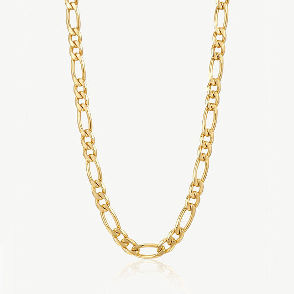 MUCHV women's Figaro chain necklace 18k gold 45cm, UK version