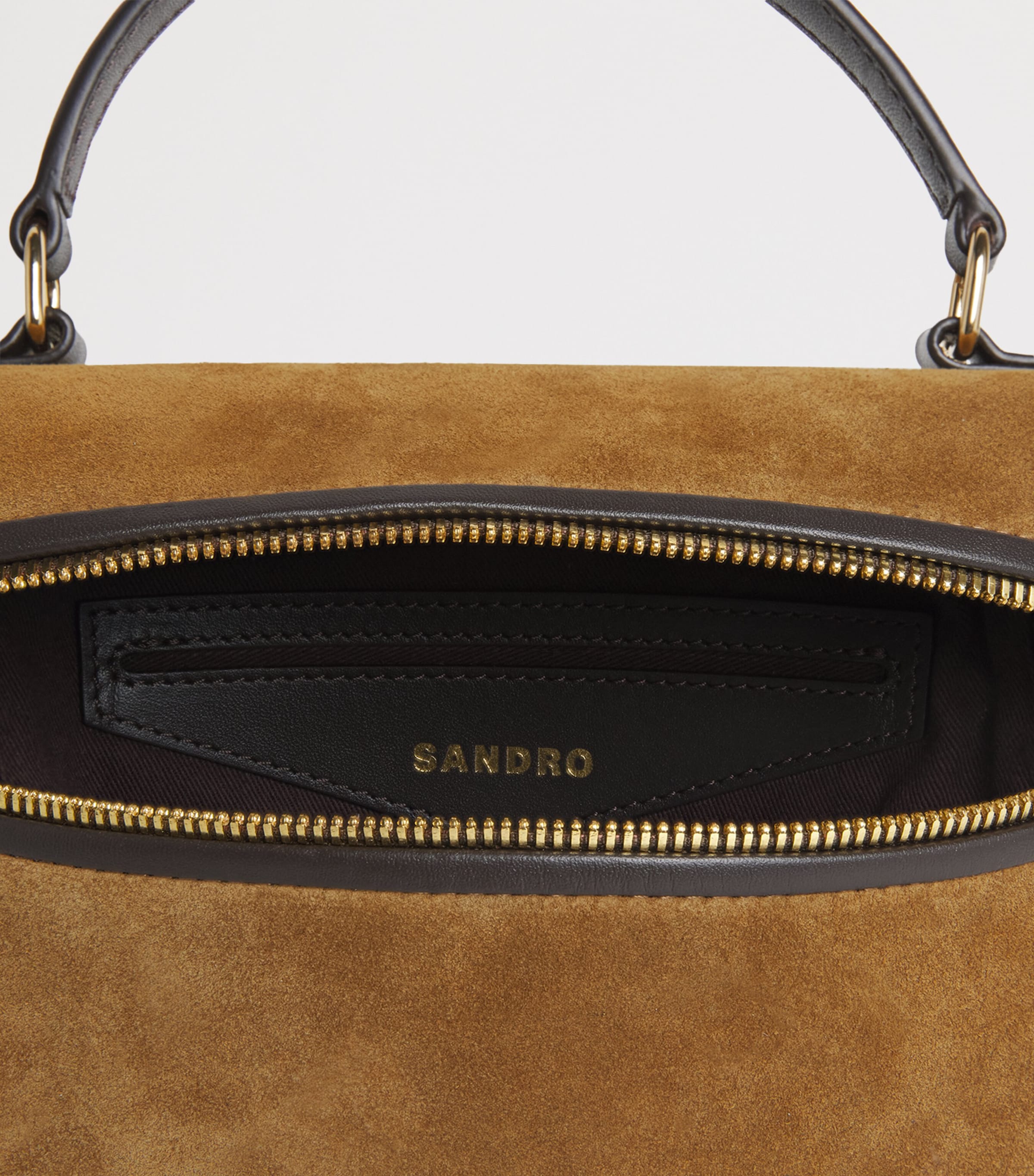 Sandro Paris Tangolino suede vanity bag small - British product