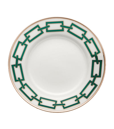 Harrods Catene Smeraldo Bread Plate with Chain Decoration 16cm- Buy online at McGrocer