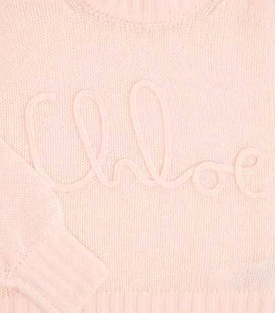 Chloé Kids Woll-Kaschmir-Logo-Pullover (4-14 Jahre)