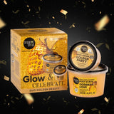 Organic Shop Golden Gift Set with body scrub and cream, UK version