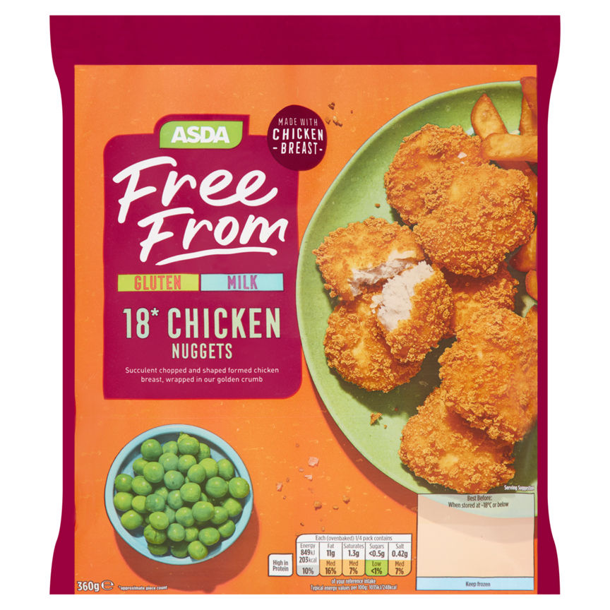 ASDA Free From 18 Chicken Nuggets GOODS ASDA   