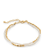 Monica Vinader gold vermeil pearl mini nugget beaded bracelet - British product