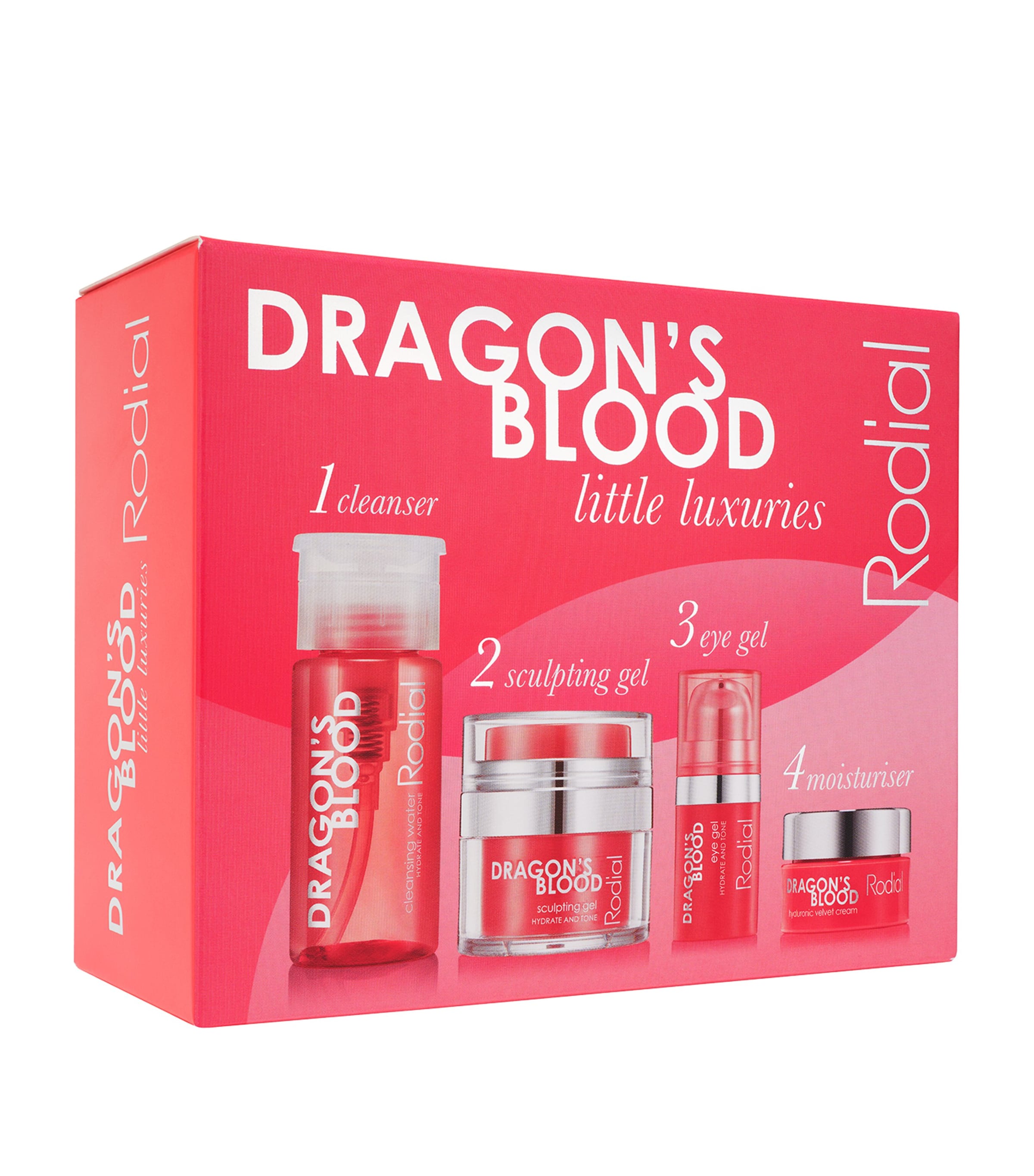 Rodial Dragon's Blood Little Luxuries skincare gift set, imported from the UK