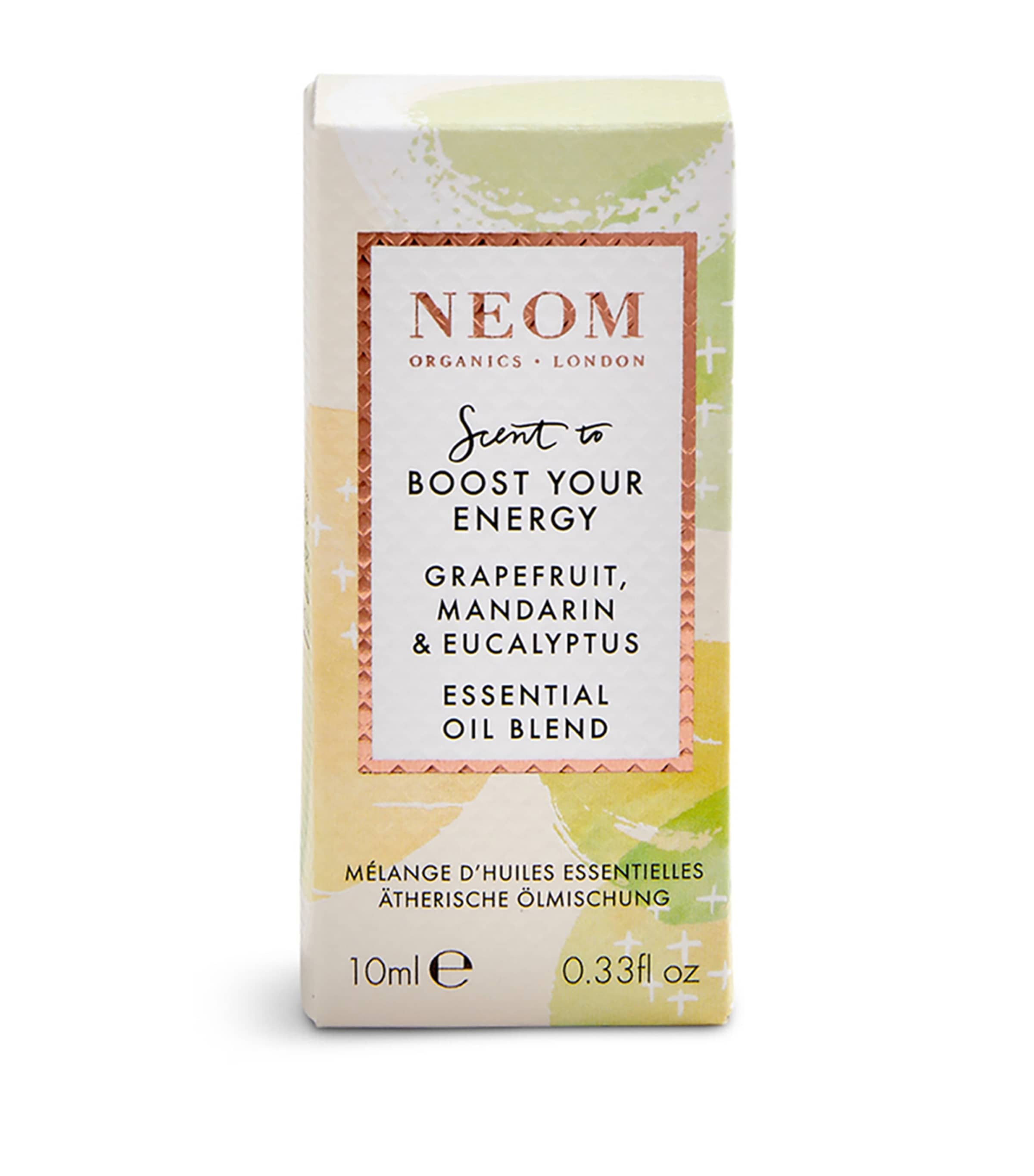 NEOM grapefruit, mandarin and eucalyptus essential oil blend 10ml, imported from the UK