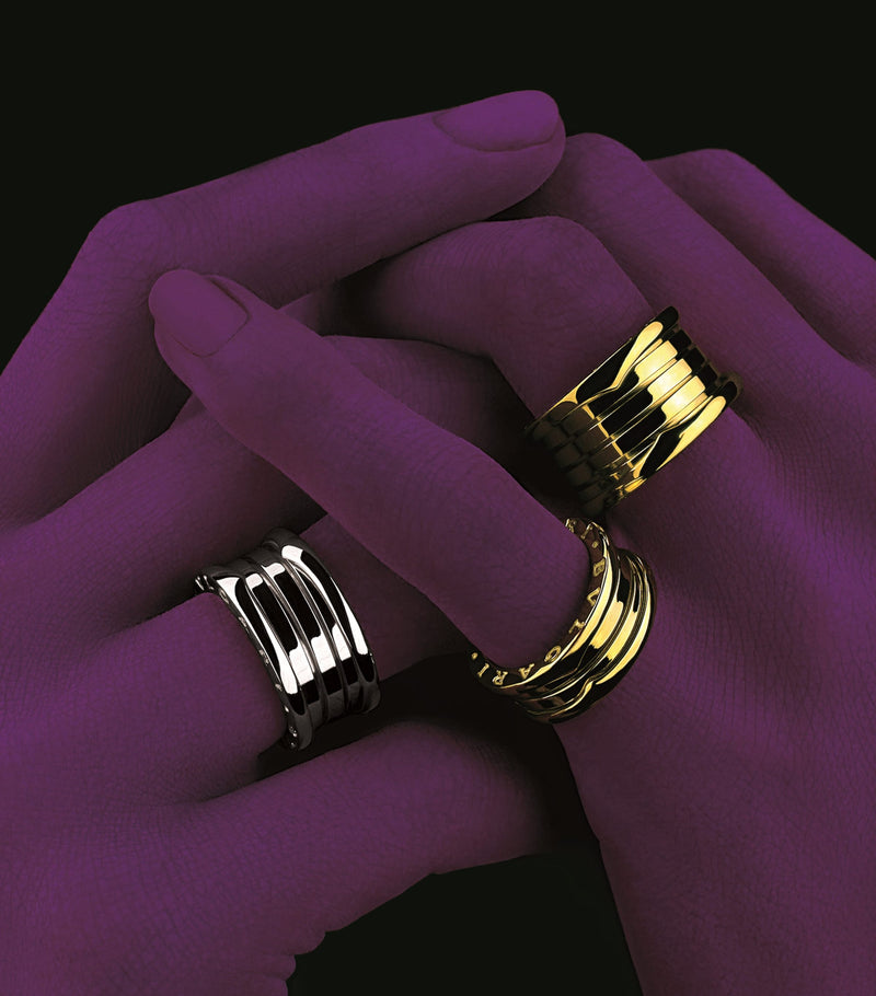 Bvlgari B.zero1 three-band ring 18kt yellow gold - British product